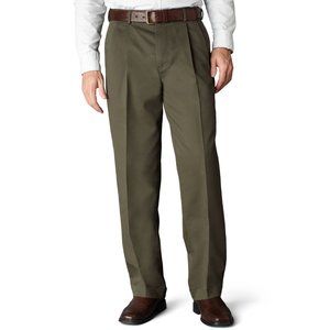 DOCKERS NWT CLASIC FIT PLEATED  1"ElasticWaist Tab